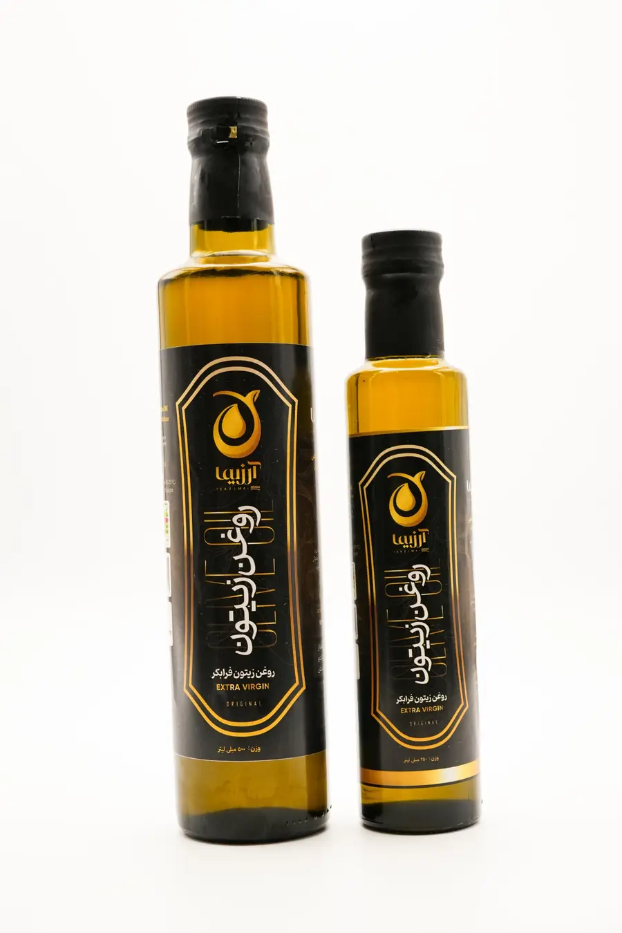 دو بطری روغن زیتون آرزیما